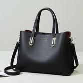 Sacs à main Sac à bandoulière de grande capacité Sac à main élégant en cuir souple pour mère Sac à bandoulière de bureau